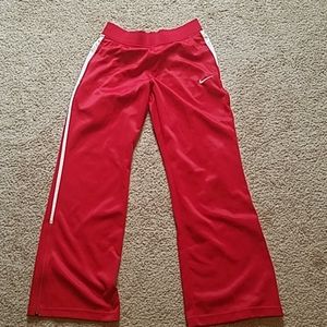 Red Nike Dri-Fit Pants - Small